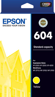 Epson 604 Standard Capacity Yellow Ink Cartridge (C13T10G492)