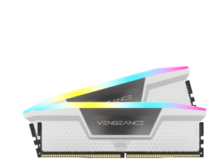 Corsair VENGEANCE RGB 16GB (2 x 8GB) DDR5 5200MHz RAM - White