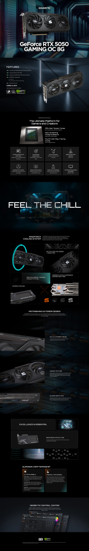 Gigabyte GeForce RTX 5050 GAMING OC 8GB