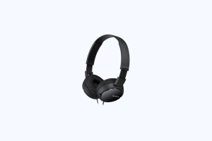 Sony MDR-ZX110 Wired On-Ear Headphones (Black)