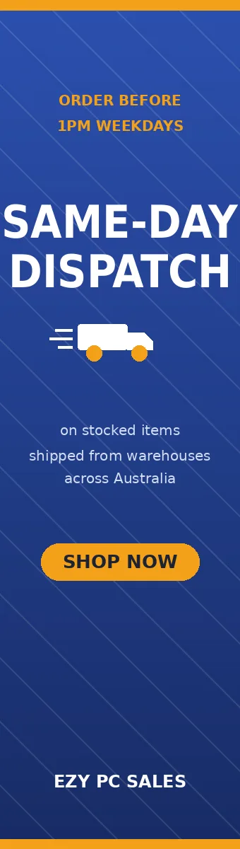 Same-day dispatch on stocked items - shop now