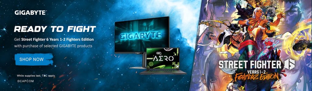 Gigabyte – get Street Fighter 6 with selected products