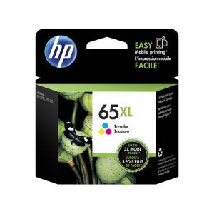 HP N9K03AA, 65XL Tri-color Ink Cartridge, 300 Pages, 1 Year Warranty