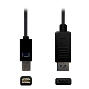 Axceltek 2M Mini DisplayPort to DisplayPort Cable M/M