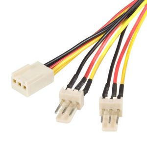 Astrotek CBAT-FAN-3PIN 20cm 2x 3pin male to 3 pin Female