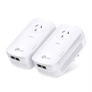 TP-Link TL-PA9020P KIT AV2000 2-Port Gigabit Passthrough Powerline Starter Kit