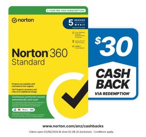 Norton 360 Standard 1 User 5 Devices 2 Year Subscription