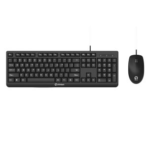 Shintaro SH-KBM-02 Wired Keyboard & Mouse Combo - Ergonomic Design, Spill-Resistant, USB Plug & Play