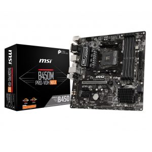 MSI B450M PRO-VDH MAX 4x DDR4 AM4 mATX Motherboard (open box)