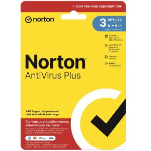 Norton AntiVirus Plus 2GB AU 1 User 3 Device 12 Months - ESD
