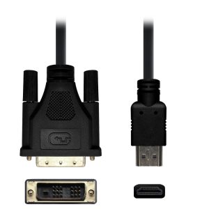 Axceltek CDVIH-2 DVI M to HDMI M 2M Cable
