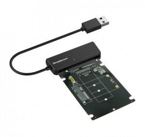 Simplecom SA225, USB3.0 to mSATA + M.2 ,NGFF B Key, 2 In 1 Combo Adapter, 1 Year Warranty