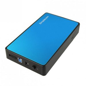 Simplecom SE325 Tool Free 3.5" SATA HDD to USB 3.0 Hard Drive Enclosure - Blue