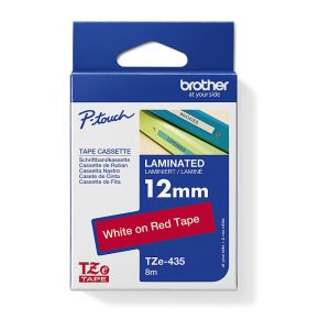 Brother White On Red Tape TZE Tape