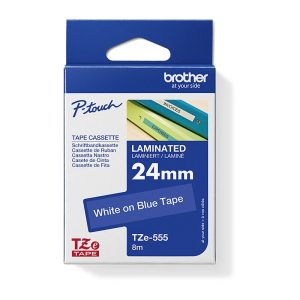 Brother 24mm White on Blue TZE Tape