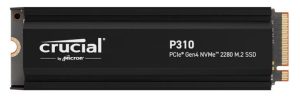 Crucial P310 2TB Gen4 2280 NVMe SSD w Heatsink 7100/6000 MB/s R/W 440TBW 1000K/1200K IOPS 1.5M hrs MTTF Full-Drive Encryption M.2 5yrs (stock recall)