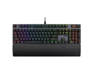ASUS ROG Strix Scope II X Snow Gaming Keyboard Hot-swappable ROG NX Mechanical Switches V2, Sound-dampening foam PBT doubleshot keycaps or UV-coated
