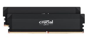 Crucial Pro 32GB (2x16GB) DDR5 UDIMM 6400MHz CL32 Black Heat Spreader Overclocking Support Intel XMP AMD Ryzen Desktop PC Gaming RAM ~CP2K16G64C32U5B