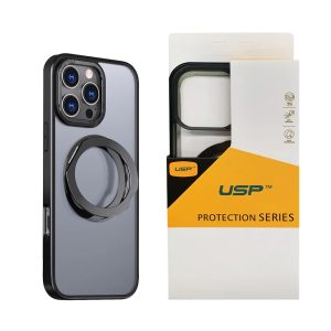 USP Apple iPhone 17 (6.3') ShockProof Case with MagSafe Black - 360° Rotatable Ring-Stand, Scratch Resistant, Robust Protection, 5 Years Warranty