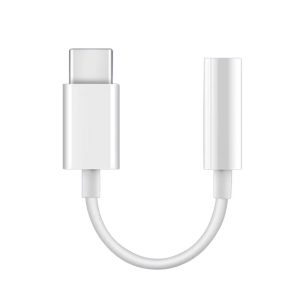 USP Type C to Aux 3.5mm DAC Headphone Jack Adapter - White (ALTAC), Lightweight & Portable, Corrosion Resistance, 5 Years Warranty