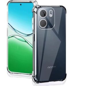 USP Oppo A6x 4G / 5G (6.7') Acrylic & TPU Hard Case Clear (With Soft Round Airbags) - Ultra-Thin & Lightweight, Scratch-resistant,5 Years Warranty