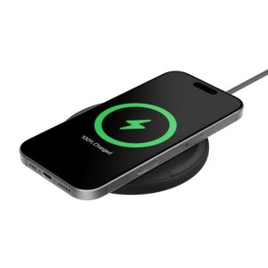 Belkin BoostCharge Wireless Charging Pad (15W) + Wall Charger (20W) + USB-C Cable (1.5M) - Black (WIA012auBK),LED Indicator,$2,500 CEW,2 Year Warranty