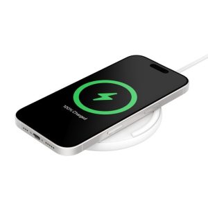 Belkin BoostCharge Wireless Charging Pad (15W) + USB-C to USB-C Cable (1.5M) - White (WIA012fqWH), LED Indicator, $2500 CEW, 2 Years Warranty