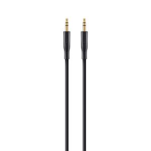 Belkin 3.5 mm Gold Plated AUX Cable (2M) - Black (F3Y117bt2M), Plug-In & Play Anywhere, Perfect for Connecting, Apple, 2 Years Warranty