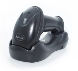 Oxhorn Wireless 2.4G Bluetooth 5.0 2D Barcode Scanner Commercial Grade USB Fast reliable Plug&Play 5V 1A  Sensor Pixel rechargeable battery Black