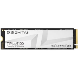 YMTC ZhiTai TiPlus9100 SSD 1TB M.2 2280 YMTC Xtacking 4.0  TLC Chip PCIe™ Gen5 x4，NVMe™ 2.0 12000MB/s 10700MB/s R/W 600 TBW 5Y warranty
