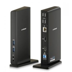 mbeat® USB-C/A Dual HDMI DisplayLink Docking Station Dual Full HD 1080p @60Hz 2 × HDMI 1.3 1 × USB-B 3.0 2 × USB-A 3.1 Gen 1 4 × USB-A 2.0